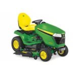Tondeuse X380 mulching de série et bac en option