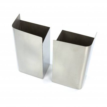 Conteneurs en acier inoxydable MAJ25 lot de 4 profondeur 10 cm finition inox