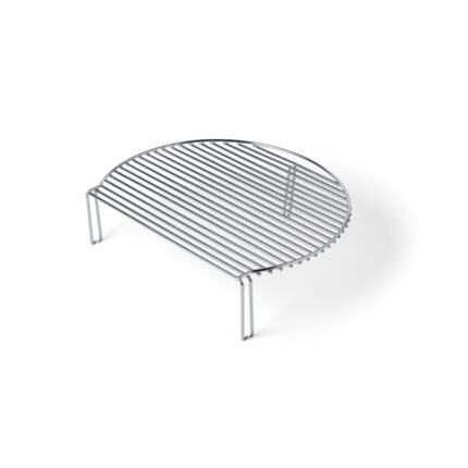 Rallonge de barbecue - grande en acier inoxydable 395x330 mm compatible Ø56 cm