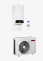 Ariston NIMBUS 80 MT HYBRID unité extérieure détail panneau de commande Sensys HD